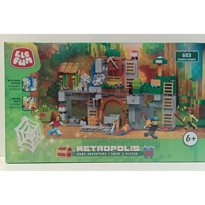 Конструктор Elefun, 653 елемента, многоцветен