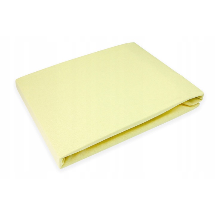 Cearceaf de pat impermeabil 140x200 cm, crem, cu elastic, set cu nas̆ywki