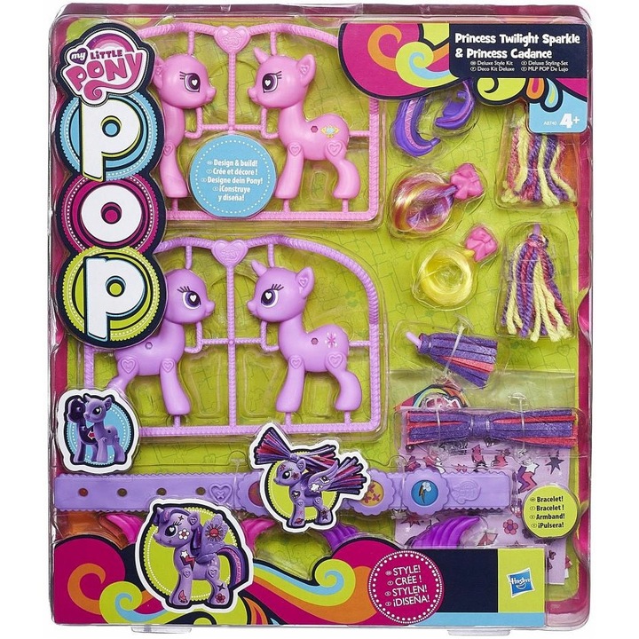 Set figurine My Little Pony, Twilight Sparkle si Cadance, accesorii, 4+