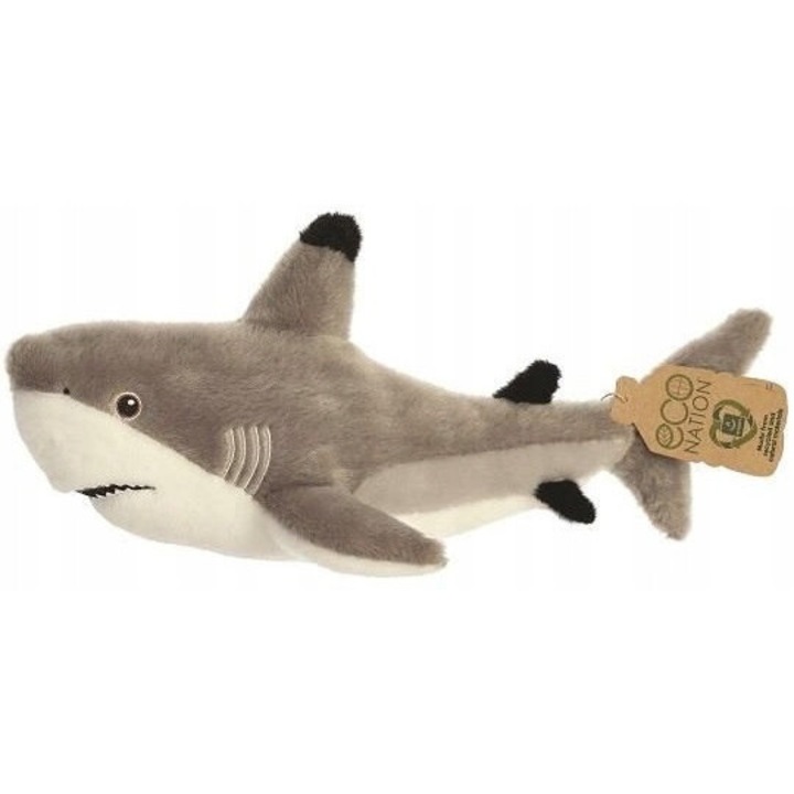 Акула Blacktip Shark, Aurora, 15 инча, от рециклирана пластмаса, 4.9x7.1x14.6см