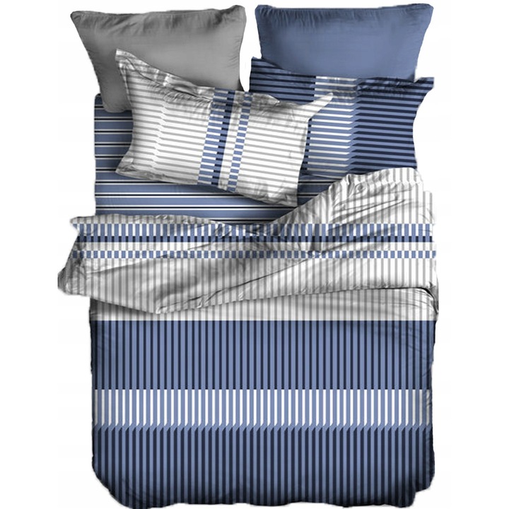 Cuvertura pentru pat Yes Home, 220x240cm, set cu 2 perne 40x40cm, design modern, multicolor