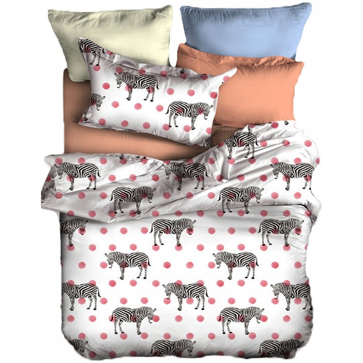 Cuvertura pentru pat Yes Home 220x240cm + 2 posha 40x40cm, design modern, multicolor, set