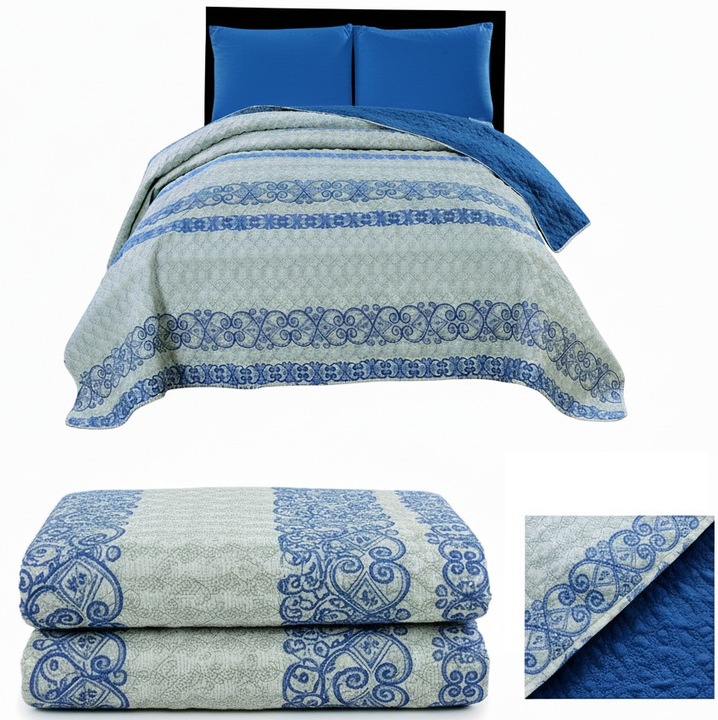 Cuvertura de pat Yes Home, 220x240cm, 2 perne, bumbac, moale