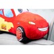 Jucarie de plus, Mis Gustaw, Maskotka AUTKO Zygzak McQueen, 55cm, rosu