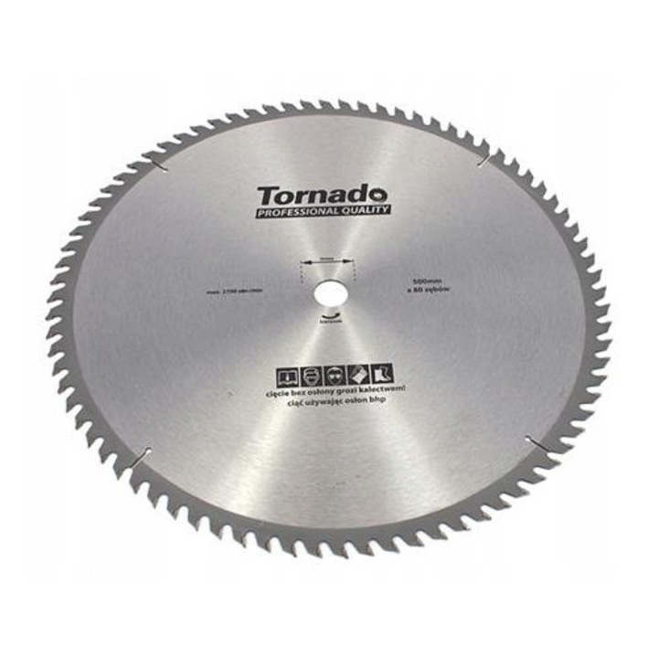 Tornado körfűrészlap fához, 550mm, 60 fog, készlet 30/22 szűkítőkkel