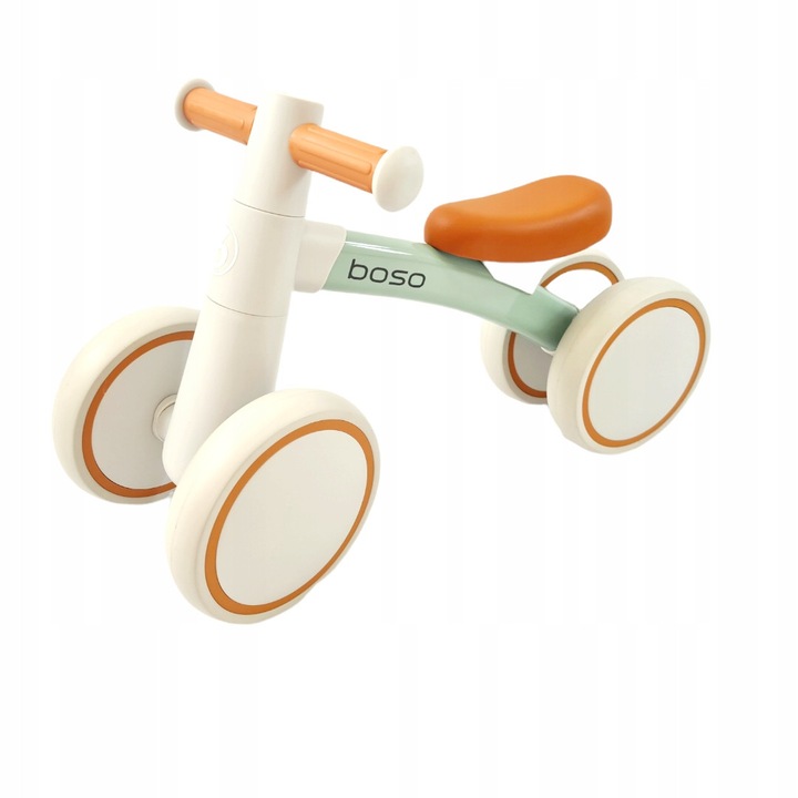 Bicicleta de echilibru pentru copii Blubell MILA, gri si verde, 1,6 kg, 12 luni+