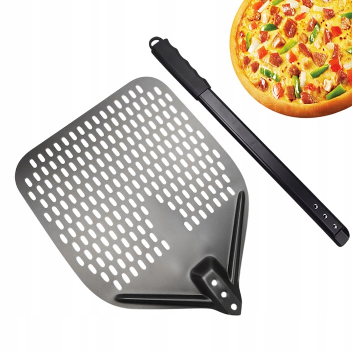 LOPATA perforata de pizza si paine, aluminiu