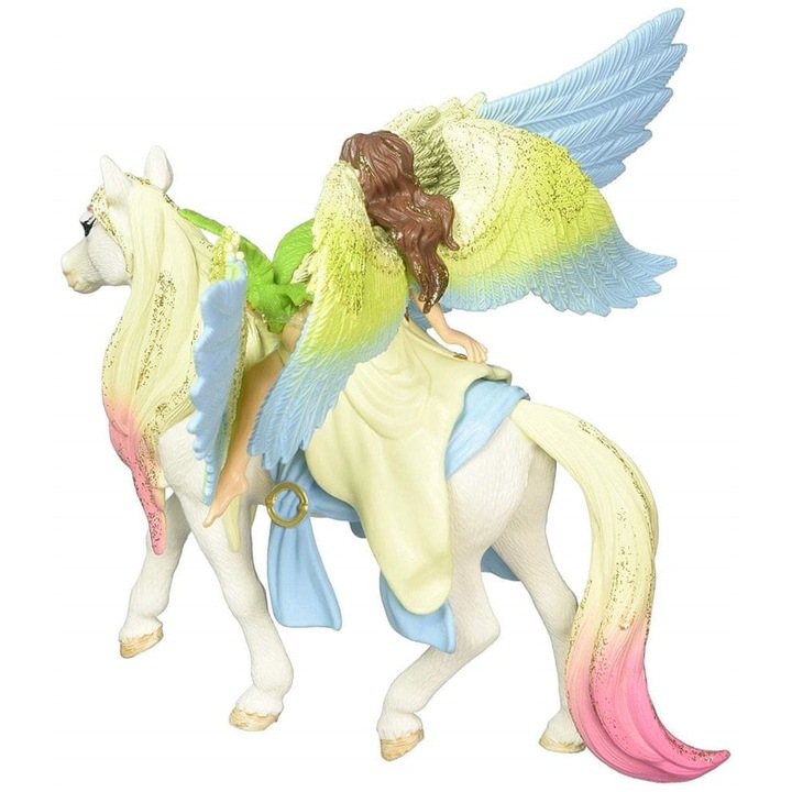 Figurina set Schleich Bayala, Wrozka Surah cu Pegaz stralucitor, 4+