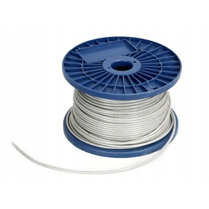 Acélsodrony, 5mm x 150m, tekercs, ipari és építőipari felhasználásra