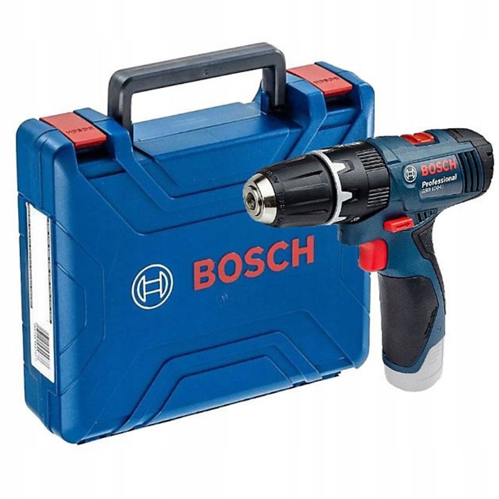 Акумулаторна ударна бормашина Bosch GSB 120-Li, 12V, 2 скорости, 8мм, комплект с куфар