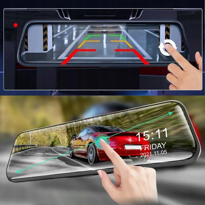 Camera auto DVR 10 inch, functie inregistrare, 32GB