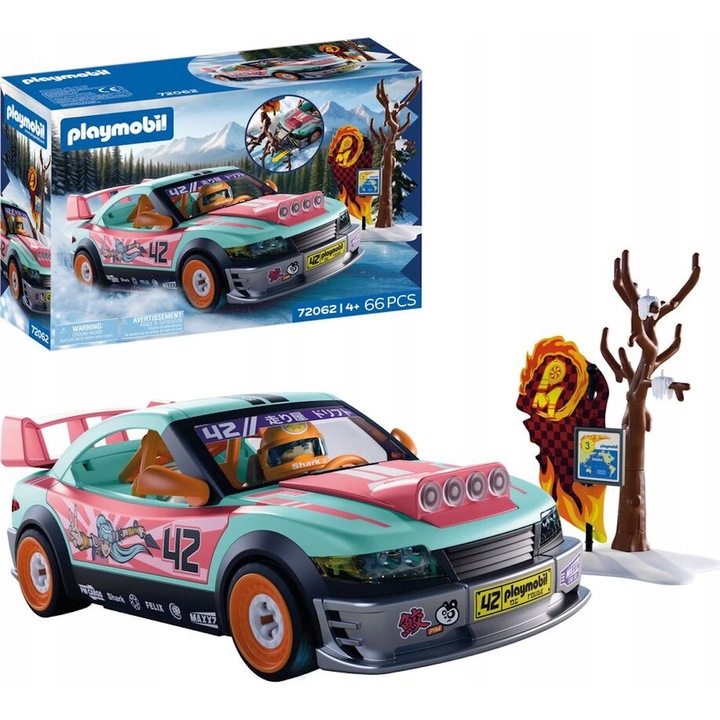 Комплект за конструиране Playmobil, тунингован джип, 66 елемента, многоцветен, за възраст 4+ години