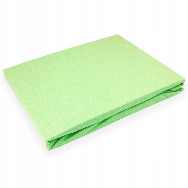 Cearceaf de pat impermeabil 160x200 cm, verde, cu elastic, set cu nastruri personalizate