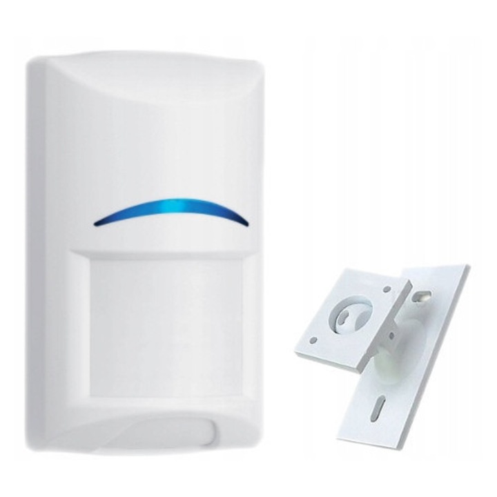 Camera de miscare PIR Bosch Gen2 ISC-BPR2-W12, set cu suport universal, 12x12m, 105x61x44mm, alb