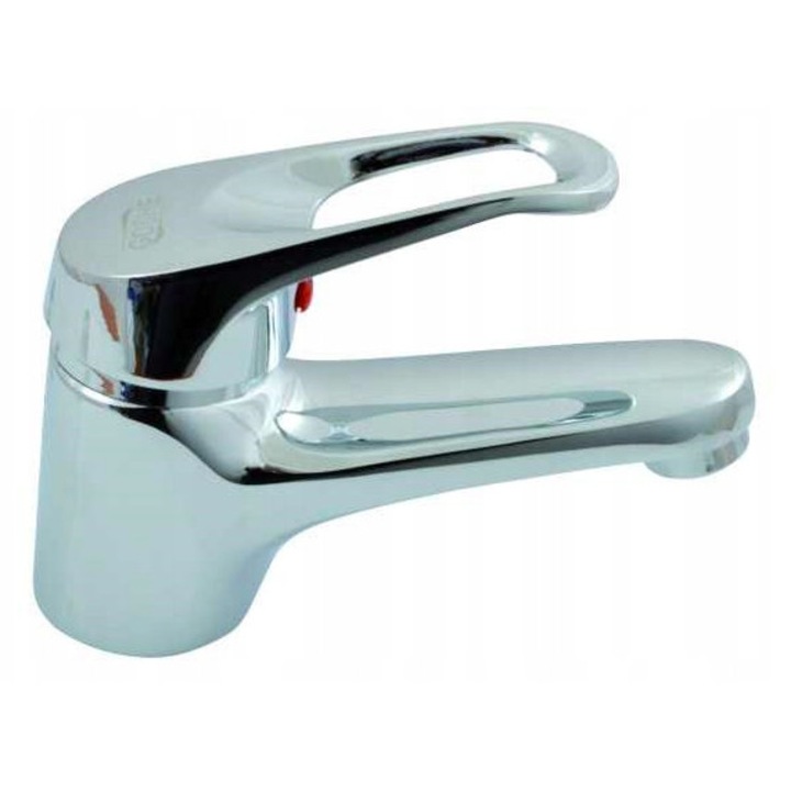 Mosdó csaptelep, Goshe, Perla, króm, álló szerelés, csatlakozócsövekkel és szerelékekkel