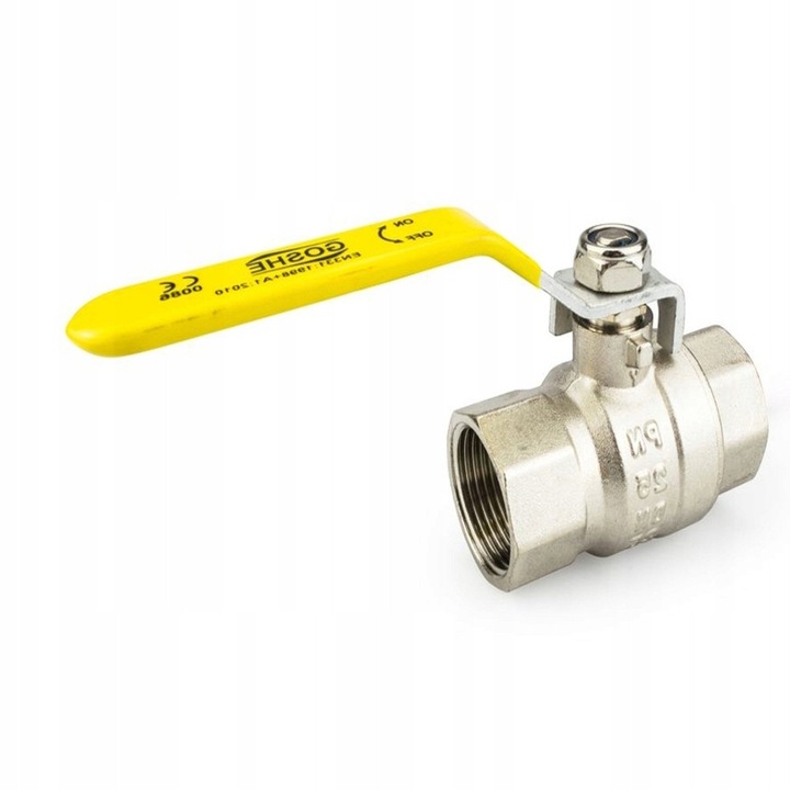 Robinet gaz 1 1/2" GOSHE, mosiadz, NBR, 5-20 bar, -20C - +60C