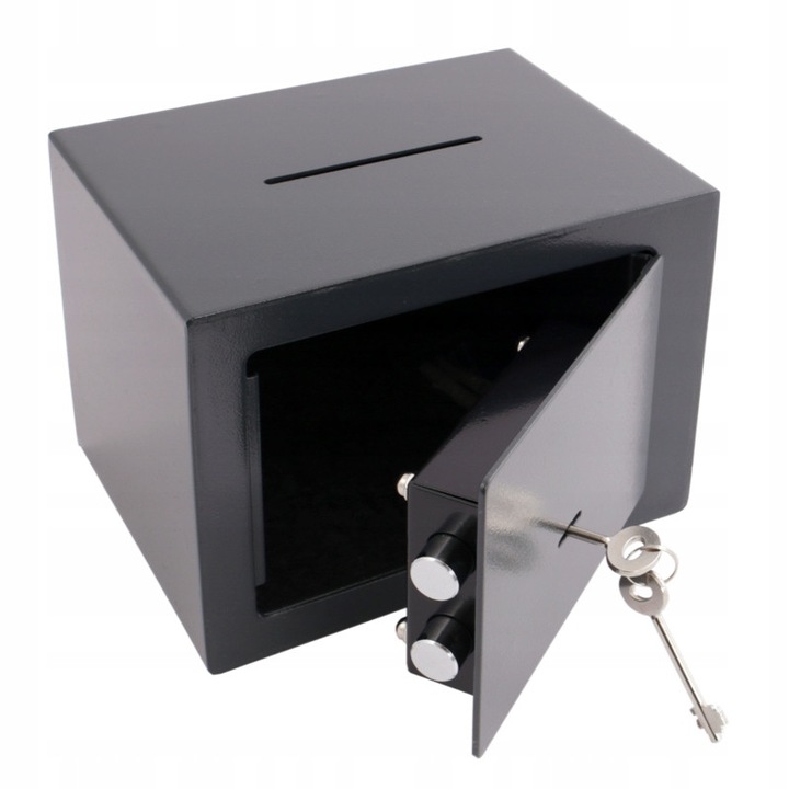 Seif mecanic cu wrzutnik, 23x17x17cm, grafit