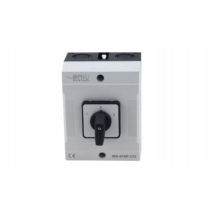Ipari kapcsoló 4-pólusú, 16A, 230-400V, IP65, 100x125x120mm