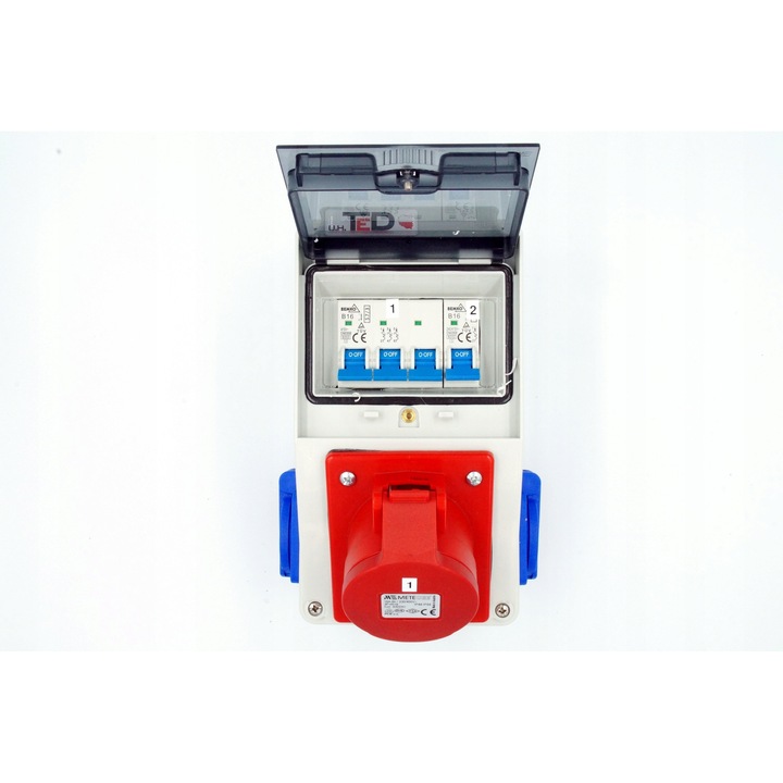 Tablouri electrice TED, rozdzielnica 16A/5p + 2x230V, IP66, 222x122x111mm, set complet