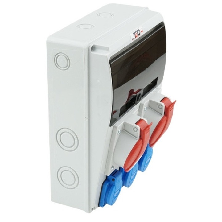Електрическо табло, TED, 2x32A/5p + 3x230V, IP65, пълен комплект, 11 модула