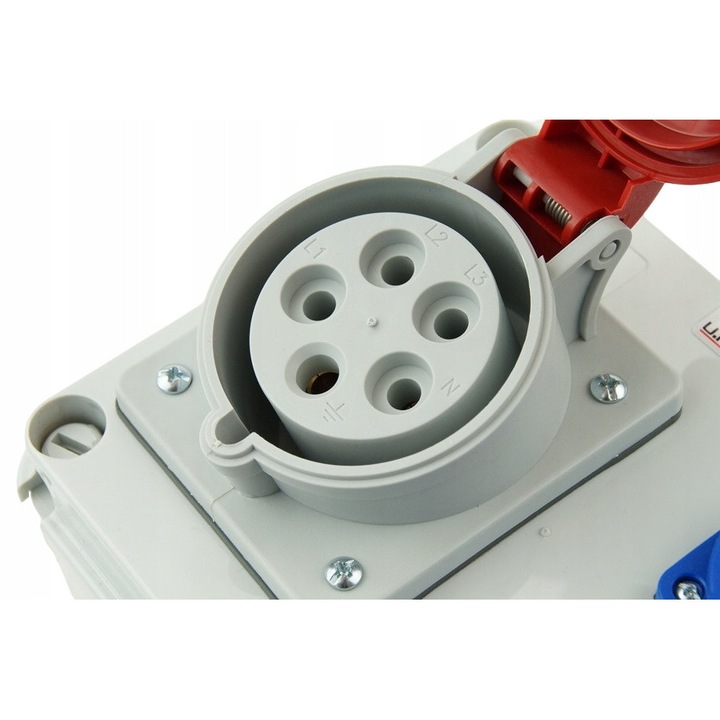 Tablouri electrice, TED, Rozdzielnica RS-07, 1x400V 32A/5P + 2x250V 16A, IP44, 200x150x80mm