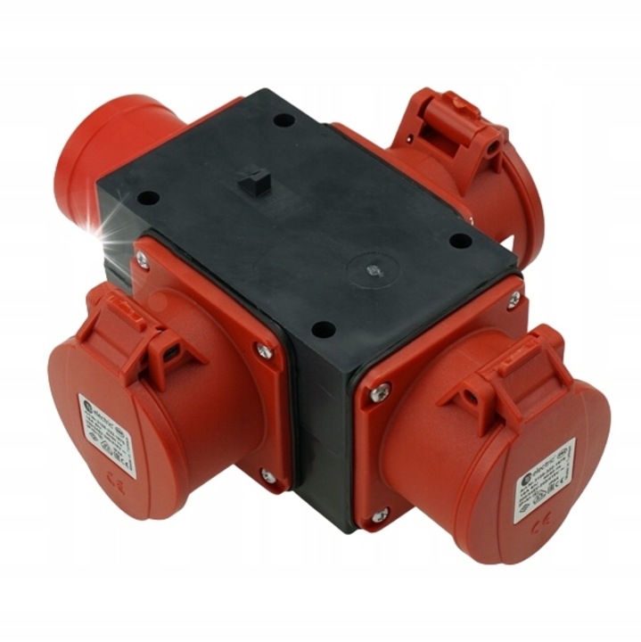 Преносим разклонител TED, 3 x 400V, IP44, 128x80x80mm