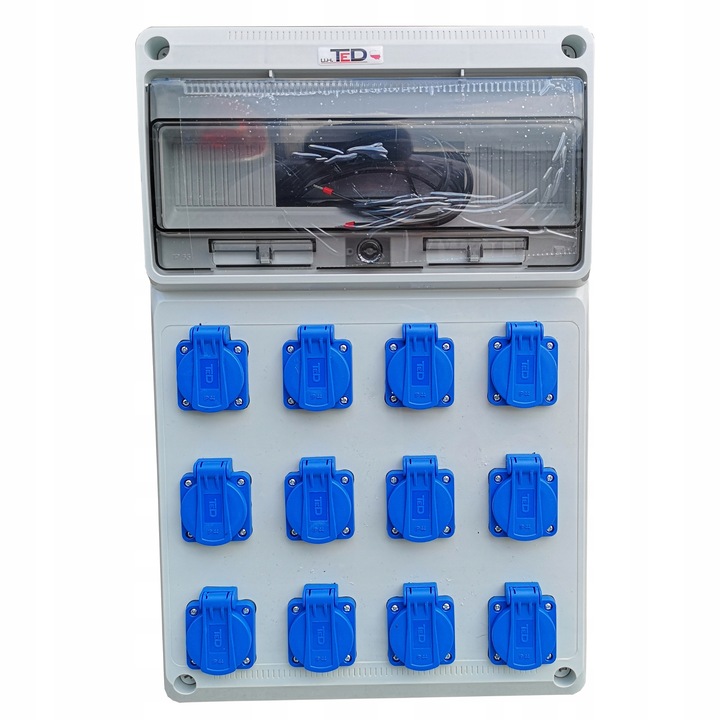 Tablouri electrice TED, rozdzielnica 12 gniazd, 16M, 506x330x150cm, IP65