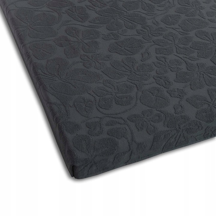 Cearceaf de pat Zwoltex 150x205cm, grafit, 100% bumbac, model cu desen