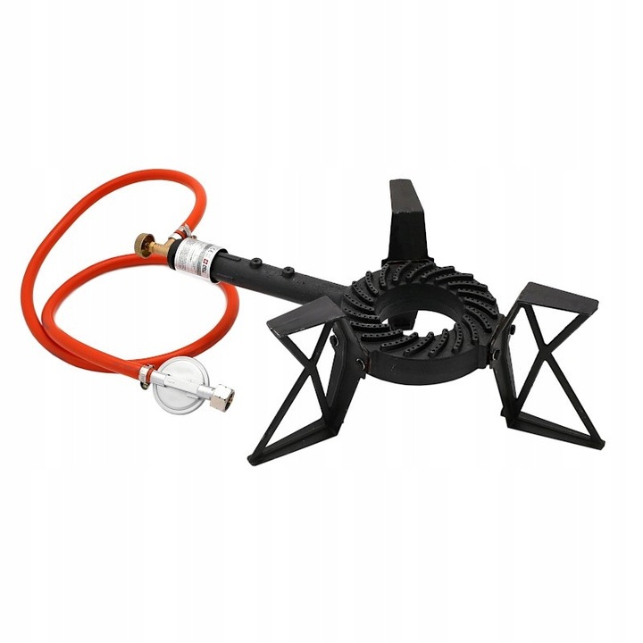 Arzator camping iRMA, taboret gaz propan-butan, 7,5 kW, zeliwa, 39,5x18,5cm, set