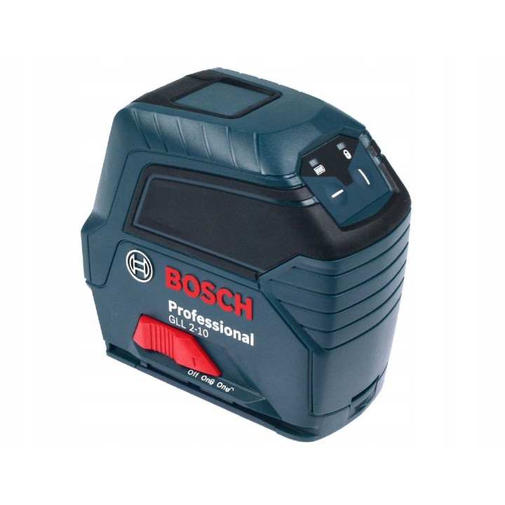 Laser incrucisat Bosch GLL 2-10, auto-nivelant, 10m, rosu, 13x8.3x16.2cm