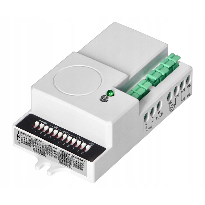 Set senzor de miscare cu microunde Orno, 1200W, 360/180°, reglare sensibilitate, montaj in tavan, IP20