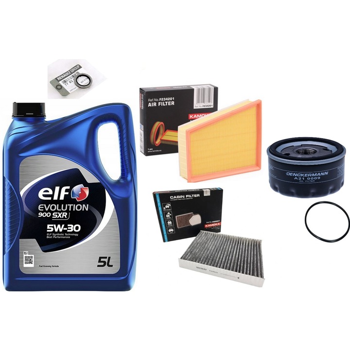 Set filtre ulei Kamoka pentru RENAULT MEGANE III 1.6 16V, ELF 5W40