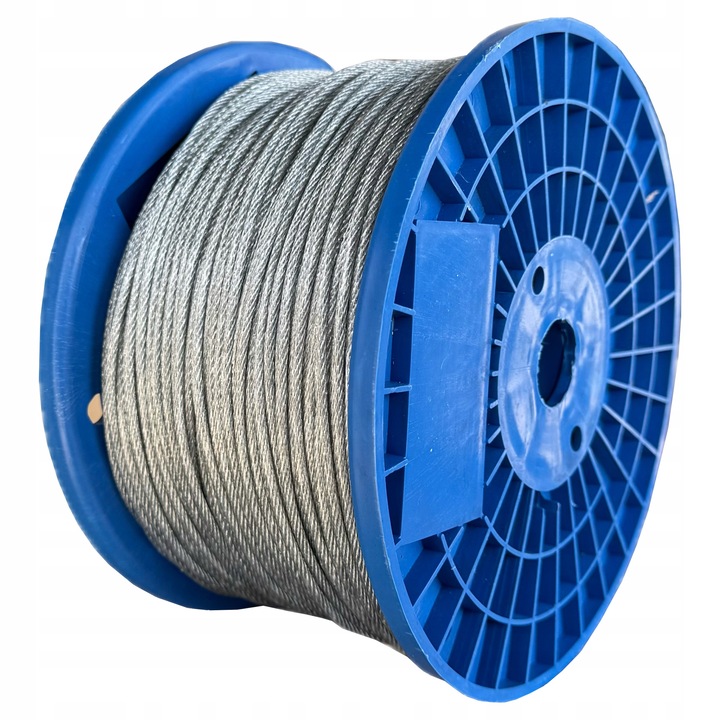 Cablu din otel PVC 3mm 250m, rezistenta, 6x7