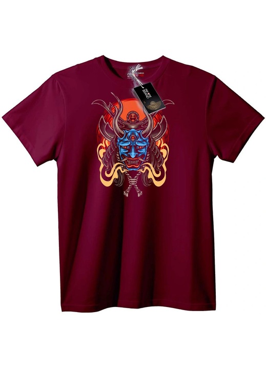 Tricou Oni Mask Albastru, Visiniu