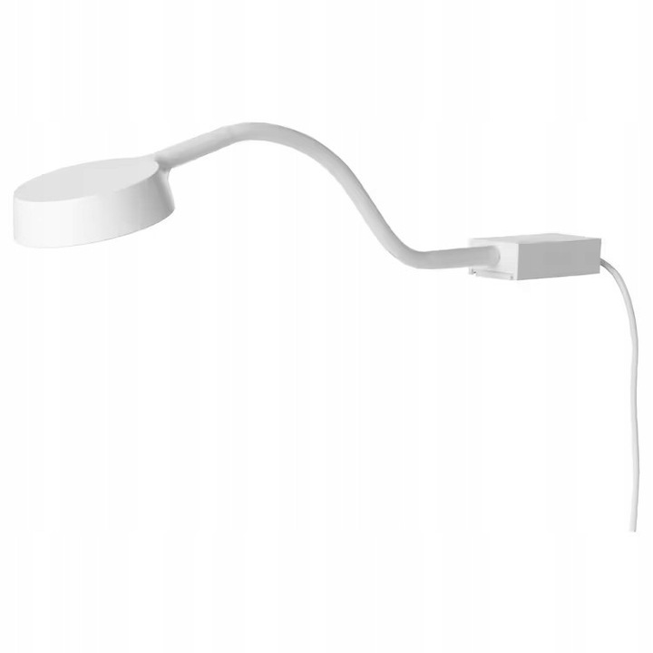 IKEA YTBERG LED asztali lámpa, fehér, szabályozható, 36x6.8x2cm