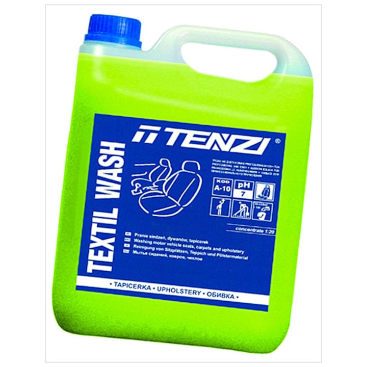 TENZI TEXTIL WASH concentrat pentru spalarea tapiteriei, 5L