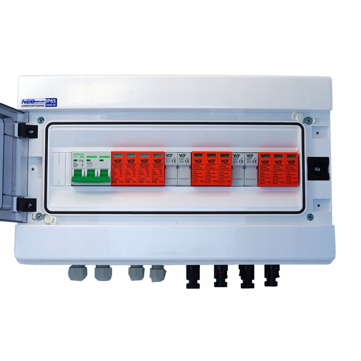 Разпределително табло PV 1000V DC/AC, TED, IP65, бяло