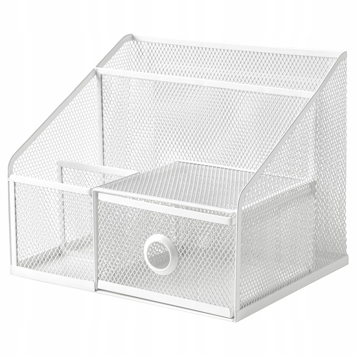 Органайзер за бюро IKEA DRONJONS, бял, 25x20x20 см