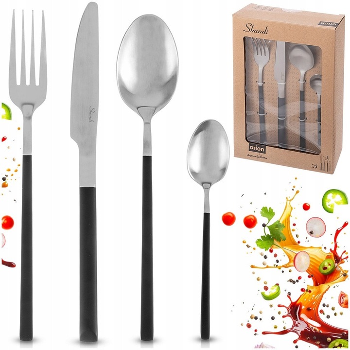 Evőeszközkészlet 6 személyes Orion SKANDI 24 darabos