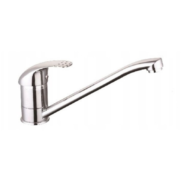 Liveno konyhai csaptelep, krómozott, 12,5 cm magas, 40 mm átmérőjű, szerelési tartozékkészlet