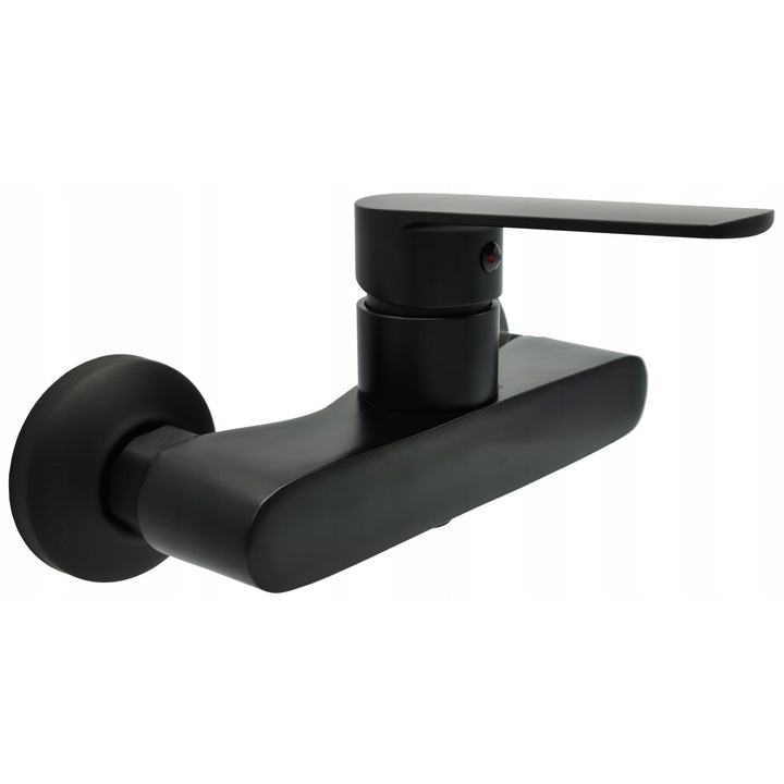 Liveno Kappa fali zuhanycsaptelep, sárgaréz, matt fekete, 35mm