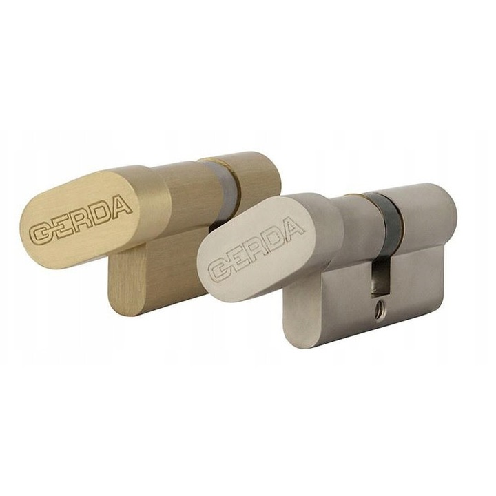 Cilindru usa Gerda WKE1 40/30, nikiel satinat, 3 chei, set
