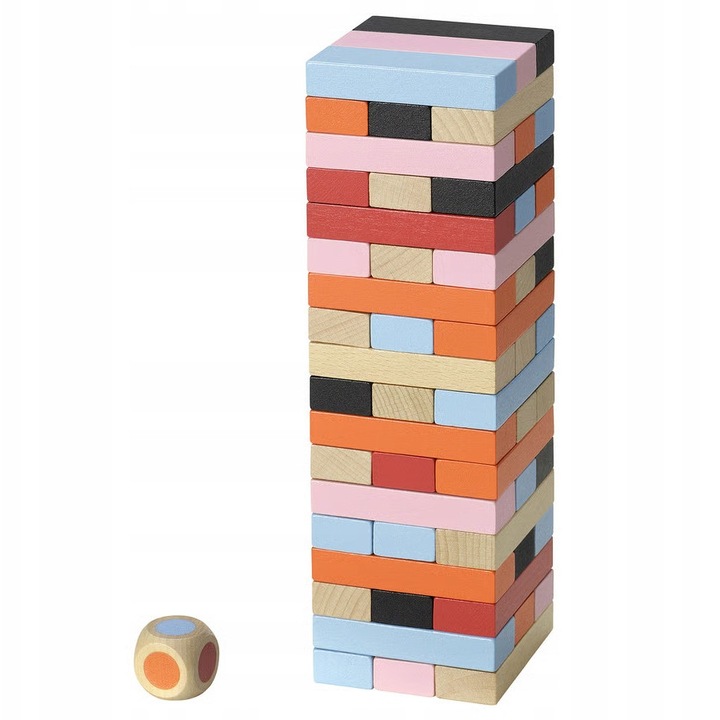 Puzzle IKEA FJALLVRAK set 54 piese, litiu de fag, culoare transparenta