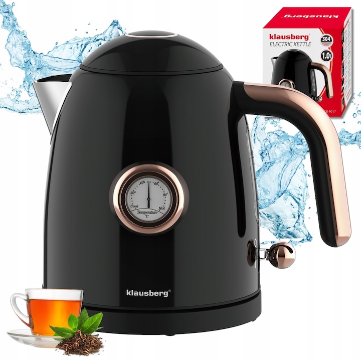 Fierbator electric COSORI 1.7L, Stainless Steel, BPA-Free, 2200 W, Strix, Boil-Dry Protection, Silver/Black