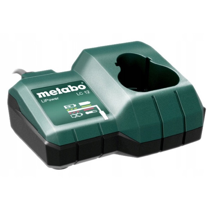 Incarcator acumulator Metabo LC 12 (627108000), pentru baterii Li-Power 10,8–12V, 1A, retea 220–240V, verde/negru