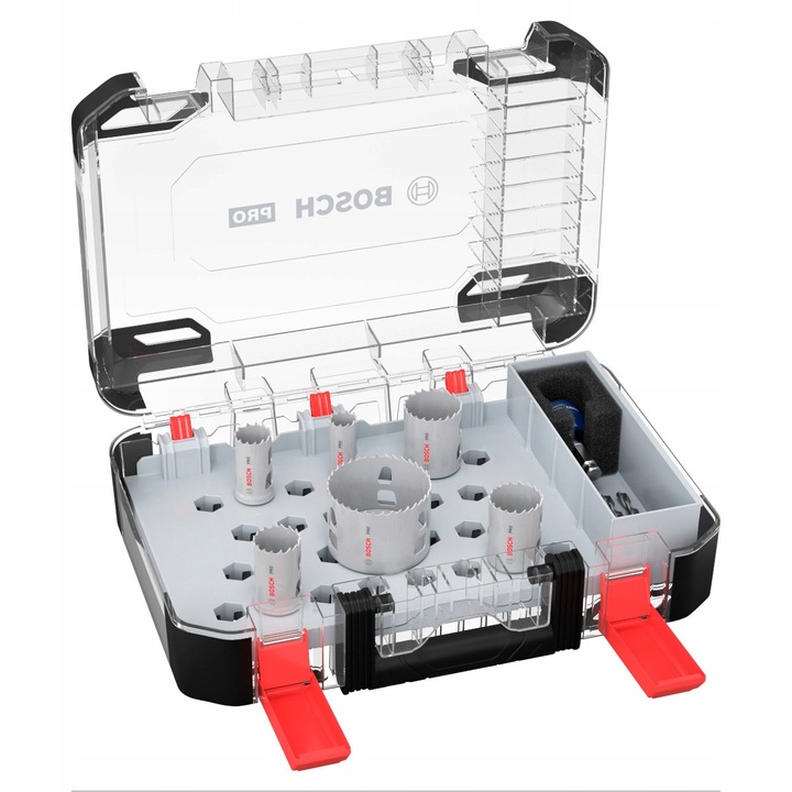 Bosch Multi Material fúrókészlet, 6 darab, 19-68 mm, Power Change Plus adapterrel, 2 HSS-G fúróval, hordtáskával
