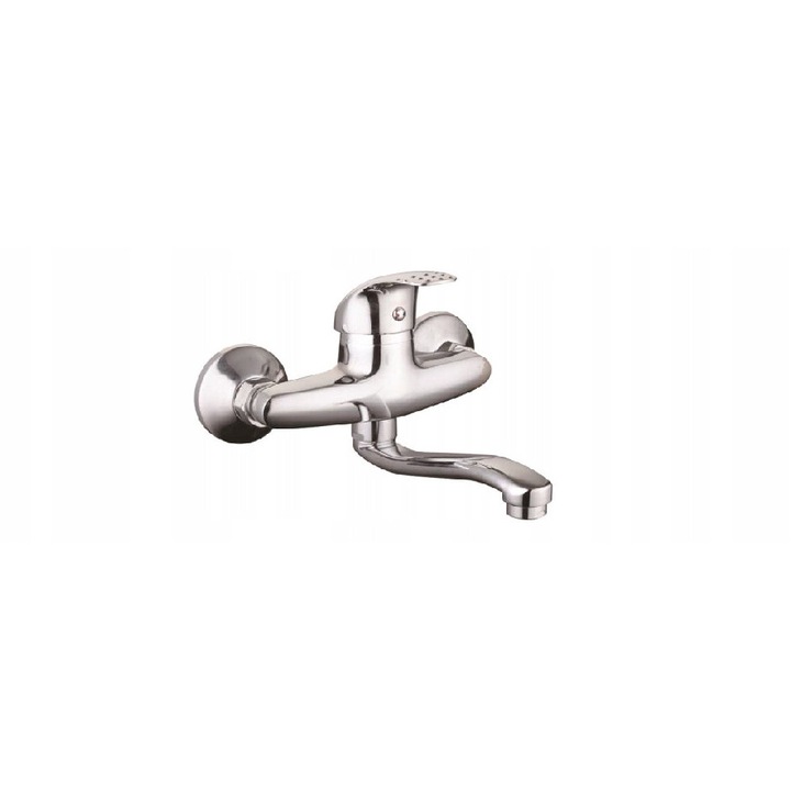 Liveno Omikron fali mosdócsaptelep, króm, 18,3x18,5cm, 14,5cm forgatható kifolyócső