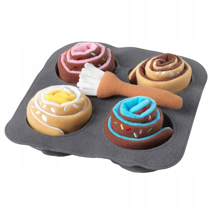 Set de legume pentru copii, IKEA, 14 piese, material textil, multicolor