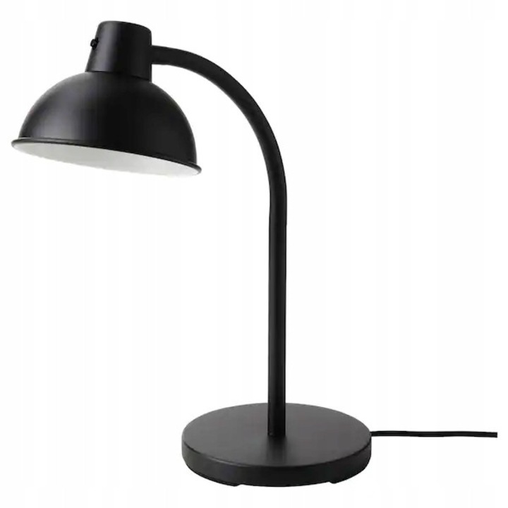 Lampa biurcowa IKEA HARTE, neagra/silver, 32cm, 150lm, alimentare USB
