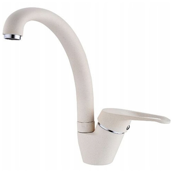 Franke Vega csaptelep, krém, 26cm, acél kifolyóval